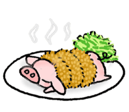 A small baby pig sticker #1353338