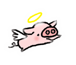 A small baby pig sticker #1353351