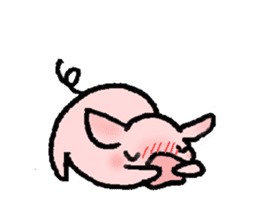 A small baby pig sticker #1353352