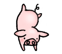 A small baby pig sticker #1353353