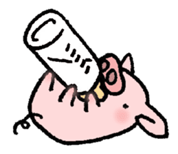 A small baby pig sticker #1353356
