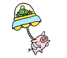 A small baby pig sticker #1353357