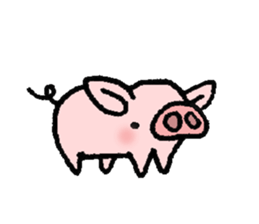 A small baby pig sticker #1353358