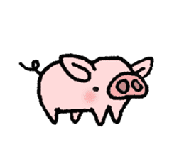 A small baby pig sticker #1353358