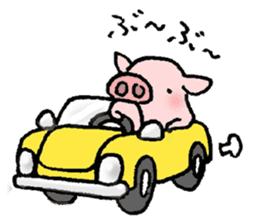 A small baby pig sticker #1353360