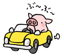 A small baby pig sticker #1353360