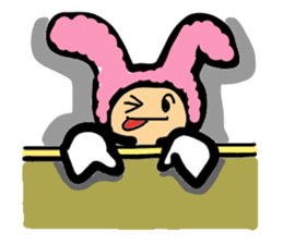 Rabbit head sticker #1354009