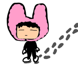 Rabbit head sticker #1354039