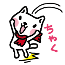 omoshiro cat & omokuro cat sticker #1354497
