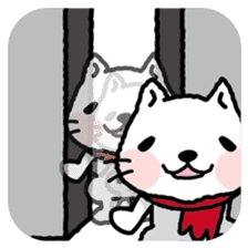 omoshiro cat & omokuro cat sticker #1354508