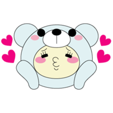 Animal suit momo sticker #1354830