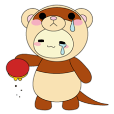 Animal suit momo sticker #1354841