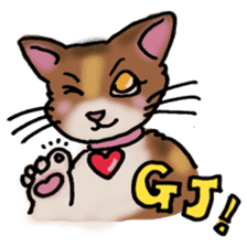 "mike" the calico cat sticker #1354854