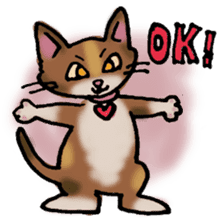 "mike" the calico cat sticker #1354863