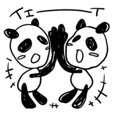 The black and white bears sticker #1355340