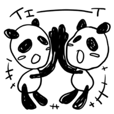 The black and white bears sticker #1355340