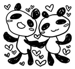 The black and white bears sticker #1355341