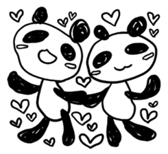 The black and white bears sticker #1355341