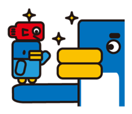 Square penguin sticker #1355648