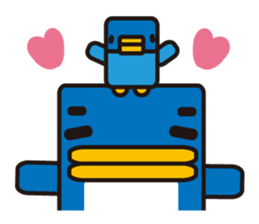Square penguin sticker #1355654