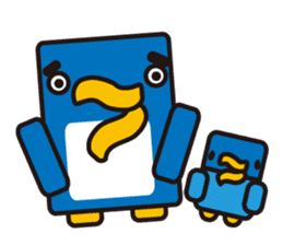 Square penguin sticker #1355655