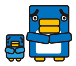Square penguin sticker #1355656