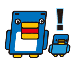 Square penguin sticker #1355657