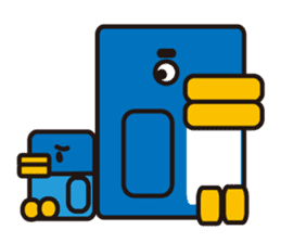 Square penguin sticker #1355660