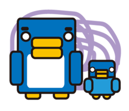 Square penguin sticker #1355662