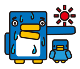Square penguin sticker #1355669