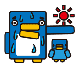 Square penguin sticker #1355669