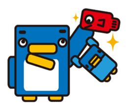 Square penguin sticker #1355676