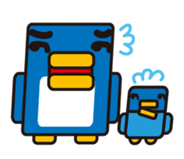 Square penguin sticker #1355679