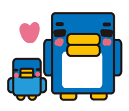 Square penguin sticker #1355680