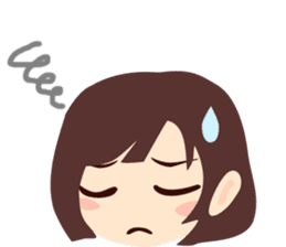 Cute Girl Sticker sticker #1355693