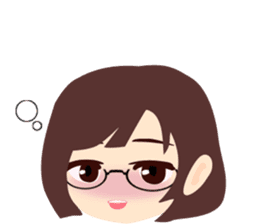 Cute Girl Sticker sticker #1355720