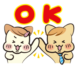 Mr. and Mrs.Cat sticker #1356042