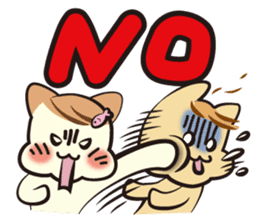 Mr. and Mrs.Cat sticker #1356043