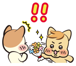 Mr. and Mrs.Cat sticker #1356066