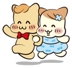 Mr. and Mrs.Cat sticker #1356079