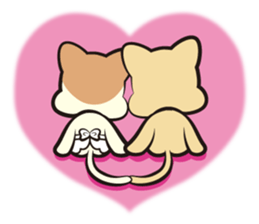 Mr. and Mrs.Cat sticker #1356081