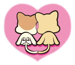 Mr. and Mrs.Cat sticker #1356081