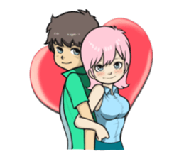 Love tale sticker #1356393