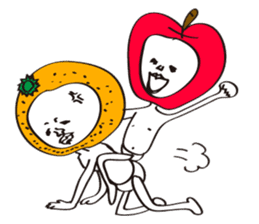 Apple man & Orange man sticker #1356600
