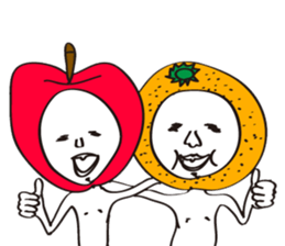 Apple man & Orange man sticker #1356601