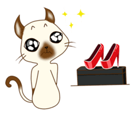 Moon Diamond Cat sticker #1356776