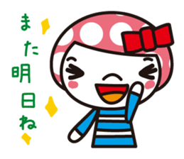 Girl of the waterdrop head sticker #1357005