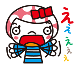 Girl of the waterdrop head sticker #1357026