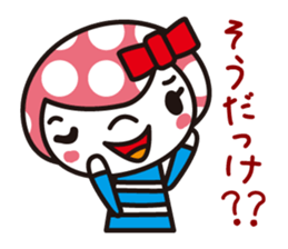 Girl of the waterdrop head sticker #1357032