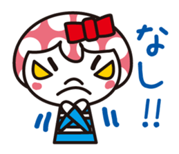 Girl of the waterdrop head sticker #1357038